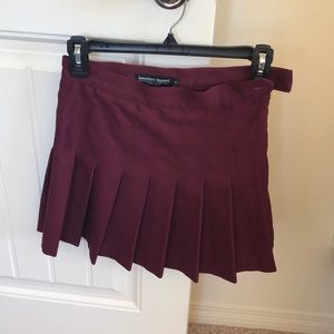 Burgundy skirt small AMERICAN APPAREL